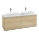 V&B Waschtischunterschrank Finion 160x60cm, Abd.-Pl. wh. matt, Oak Veneer-1