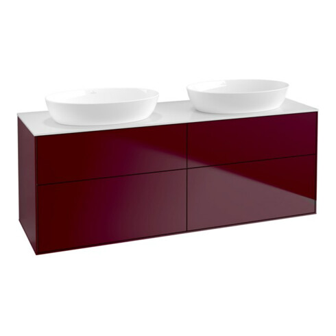 V&B Waschtischunterschrank Finion 160x60cm, Abd.-Pl. wh. matt, Peony Matt