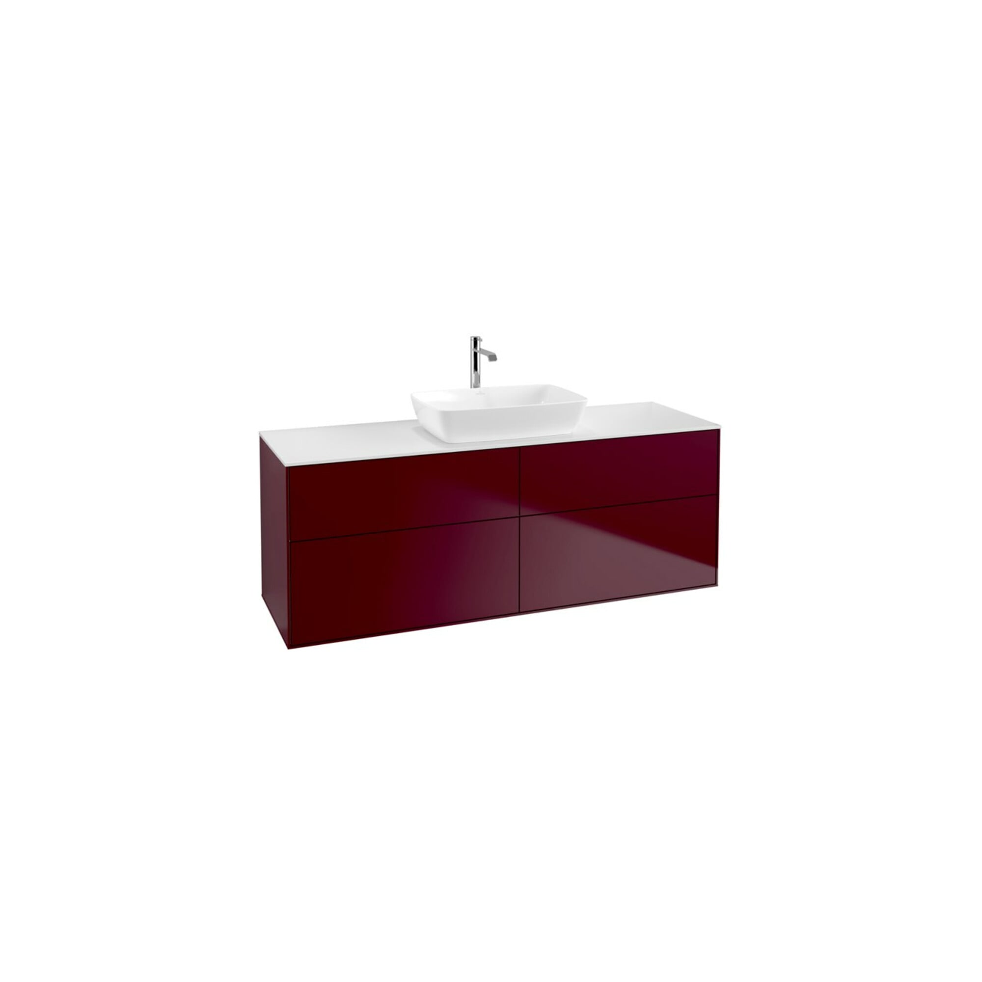 V&B Waschtischunterschrank Finion 160x60cm, Abd.-Pl. wh. matt, Peony Matt ; Villeroy & Boch