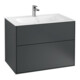 V&B Waschtischunterschrank Finion 79,6x59,1x49,8cm, md b m Lac, m Wandbeleuchtung-1
