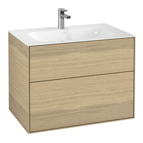 V&B Waschtischunterschrank Finion 79,6x59,1x49,8cm, Oa ven, m Wandbeleuchtung