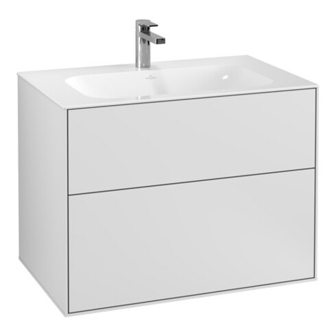 V&B Waschtischunterschrank Finion 79,6x59,1x49,8cm, White matt lacquer