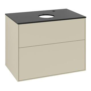 V&B Waschtischunterschrank Finion 80x60,3cm, Abd.-Pl. bla m, si Gr m Lac