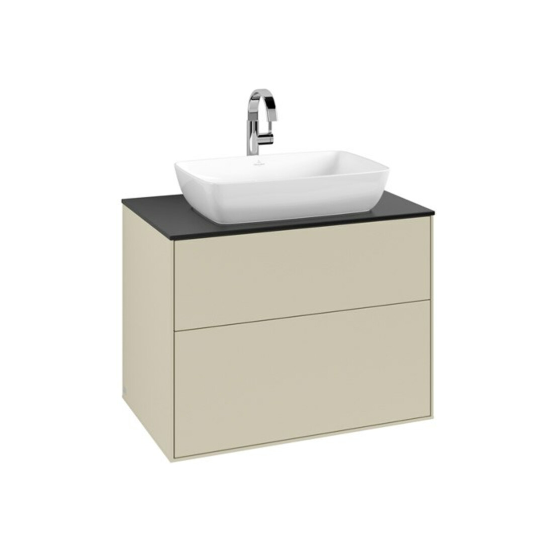V&B Waschtischunterschrank Finion 80x60,3cm, Abd.-Pl. bla m, si Gr m Lac