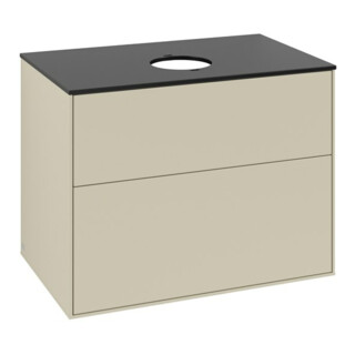 V&B Waschtischunterschrank Finion 80x60,3cm, Abd.-Pl. bla m, si Gr m Lac