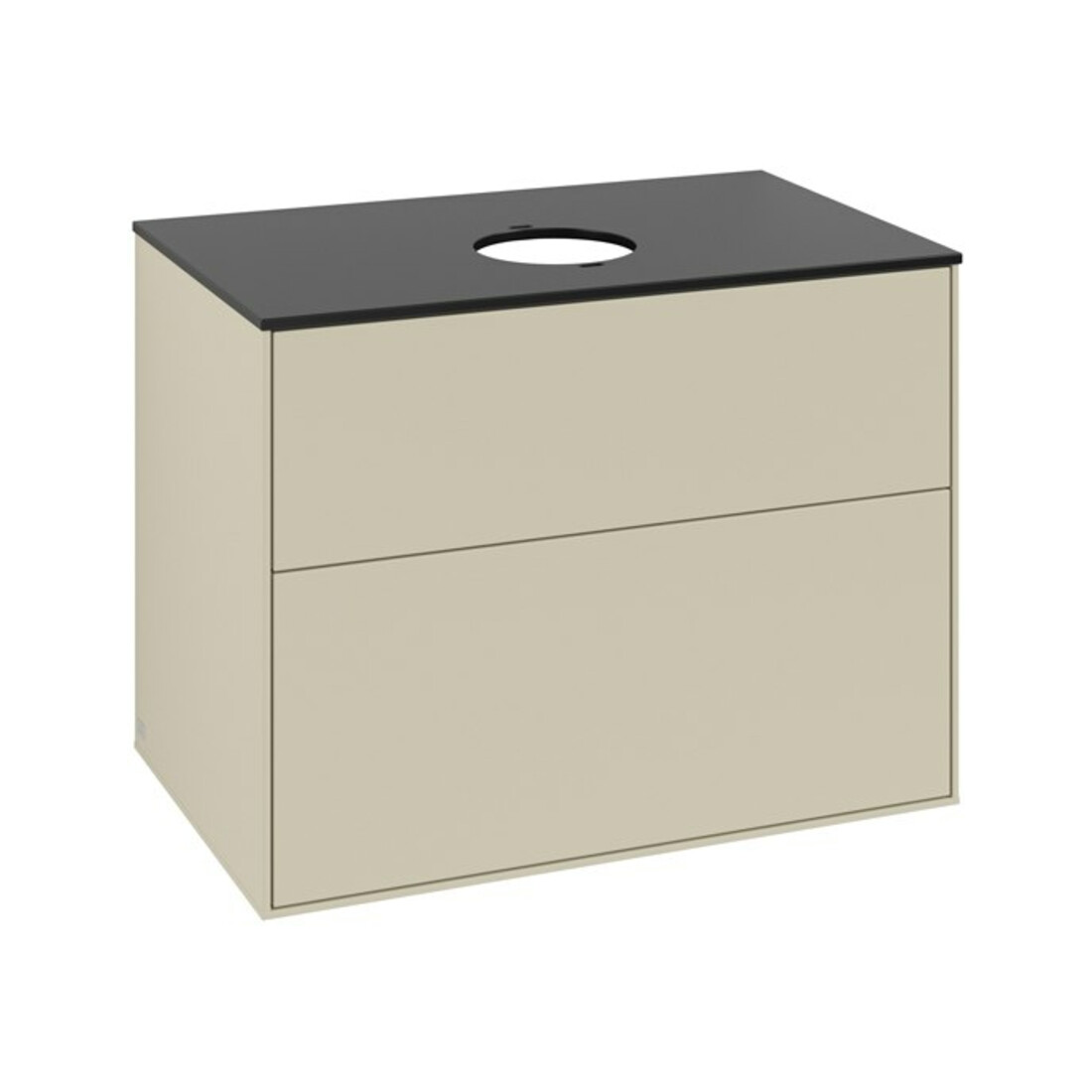 V&B Waschtischunterschrank Finion 80x60,3cm, Abd.-Pl. bla m, si Gr m Lac