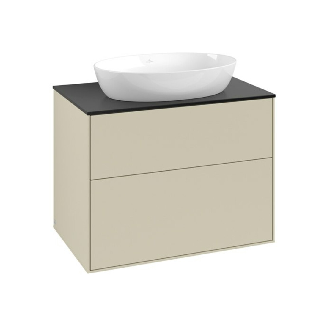 V&B Waschtischunterschrank Finion 80x60,3cm, Abd.-Pl. bla m, si Gr m Lac