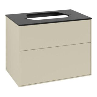 V&B Waschtischunterschrank Finion 80x60,3cm, Abd.-Pl. bla m, si Gr m Lac