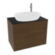 V&B Waschtischunterschrank Finion 80x60,3cm, Abd.-Pl. bla m, Walnut veneer-1