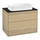 V&B Waschtischunterschrank Finion 80x60,3cm, Abd.-Pl. bla matt, Oak Veneer-1