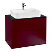 V&B Waschtischunterschrank Finion 80x60,3cm, Abd.-Pl. bla matt, Peony Matt