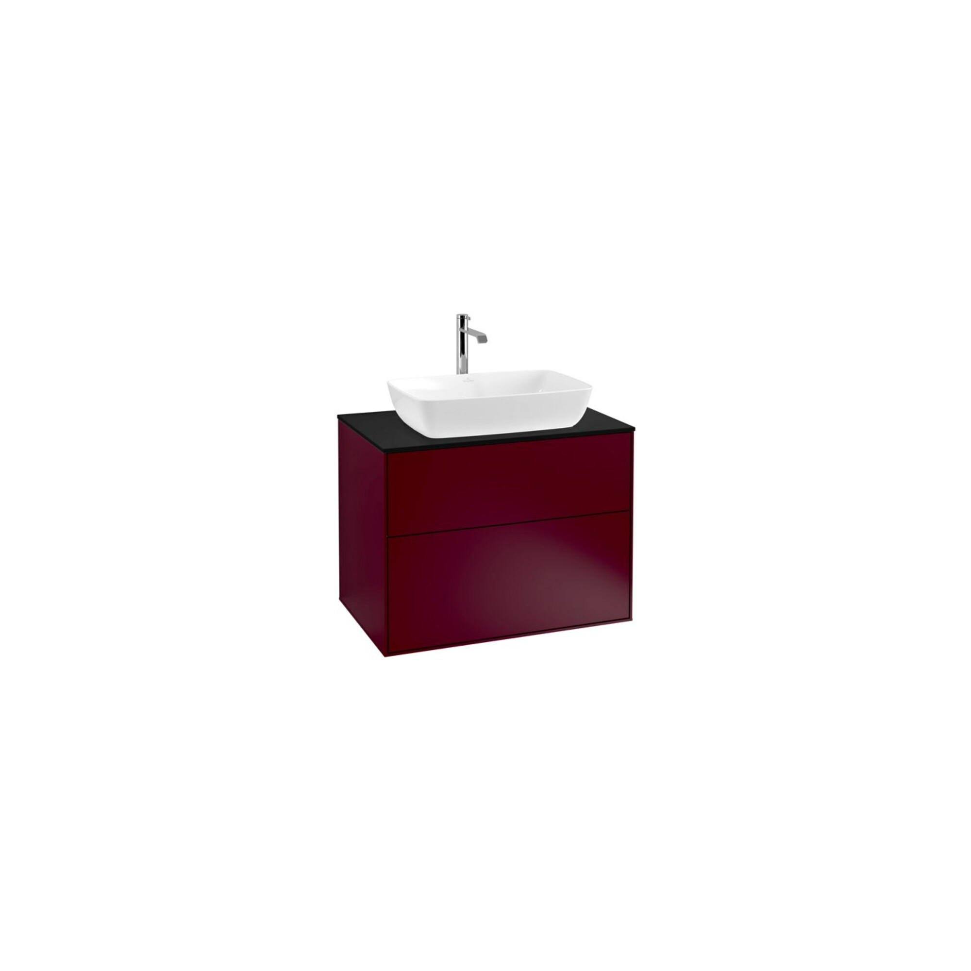 V&B Waschtischunterschrank Finion 80x60,3cm, Abd.-Pl. bla matt, Peony Matt ; Villeroy & Boch