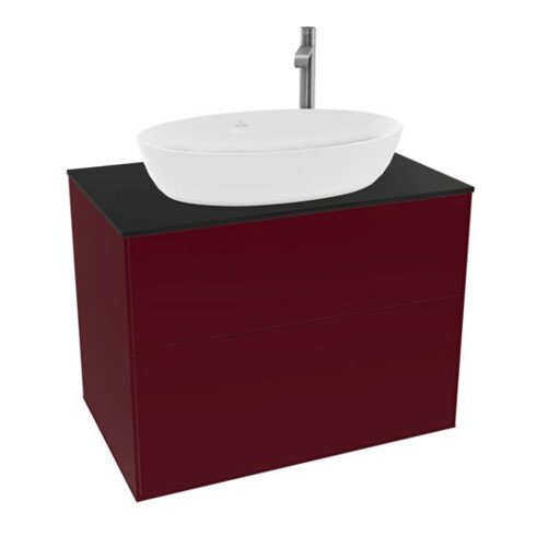 V&B Waschtischunterschrank Finion 80x60,3cm, Abd.-Pl. bla matt, Peony Matt