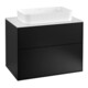 V&B Waschtischunterschrank Finion 80x60,3cm, Abd.-Pl. wh. m, bla m lacquer-1