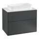 V&B Waschtischunterschrank Finion 80x60,3cm, Abd.-Pl. wh. m, md bl. m Lac-1