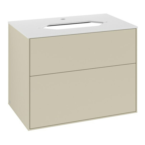 V&B Waschtischunterschrank Finion 80x60,3cm, Abd.-Pl. wh. m, si Gr m Lac