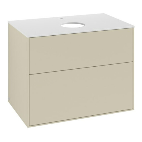 V&B Waschtischunterschrank Finion 80x60,3cm, Abd.-Pl. wh. m, si Gr m Lac