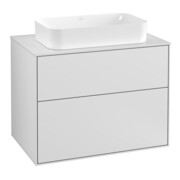 V&B Waschtischunterschrank Finion 80x60,3cm, Abd.-Pl. wh. m, wh. m lacquer