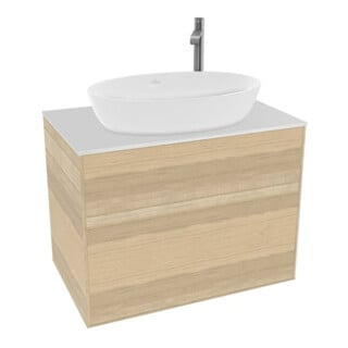 V&B Waschtischunterschrank Finion 80x60,3cm, Abd.-Pl. wh. matt, Oak Veneer