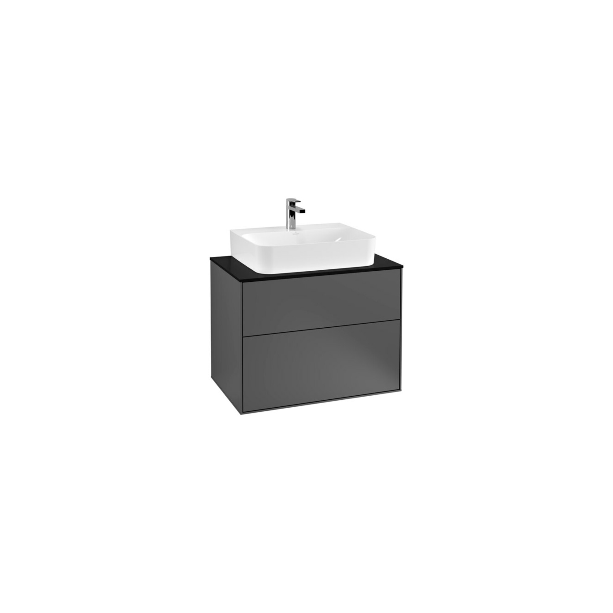 V&B Waschtischunterschrank Finion 80x60,3x50,1cm, Pl bla m, Anthrac. m ; Villeroy & Boch