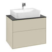 V&B Waschtischunterschrank Finion 80x60,3x50,1cm, Pl bla m, si Gr m Lac