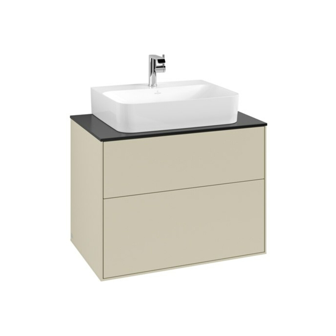 V&B Waschtischunterschrank Finion 80x60,3x50,1cm, Pl bla m, si Gr m Lac