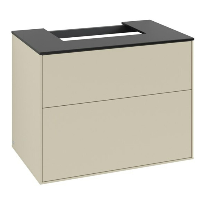 V&B Waschtischunterschrank Finion 80x60,3x50,1cm, Pl bla m, si Gr m Lac