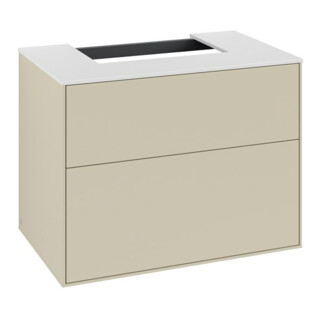 V&B Waschtischunterschrank Finion 80x60,3x50,1cm, Pl wh. m, si Gr m Lac