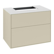 V&B Waschtischunterschrank Finion 80x60,3x50,1cm, Pl wh. m, si Gr m Lac