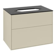 V&B Waschtischunterschrank Finion 80x60,3x50,1mm, Gl. bla m, si Gr m Lac-4