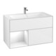 V&B Waschtischunterschrank Finion Reg li glo wh. Lac, Glossy white lacquer-1