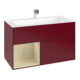 V&B Waschtischunterschrank Finion Reg li si Grey Matt Lacquer, Peony Matt-1