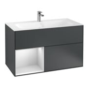 V&B Waschtischunterschrank Finion Reg li wh. m Lac, md Blue Matt Lacquer-1