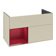 V&B Waschtischunterschrank Finion Reg links Peony, Silk Grey Matt Lacquer