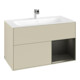 V&B Waschtischunterschrank Finion Reg re bla m Lac, Silk Grey Matt Lacquer-1