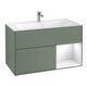 V&B Waschtischunterschrank Finion Reg re glo wh. Lac, Olive Matt Lacquer-1