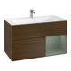 V&B Waschtischunterschrank Finion Reg re Olive Matt Lacquer, Walnut veneer-1