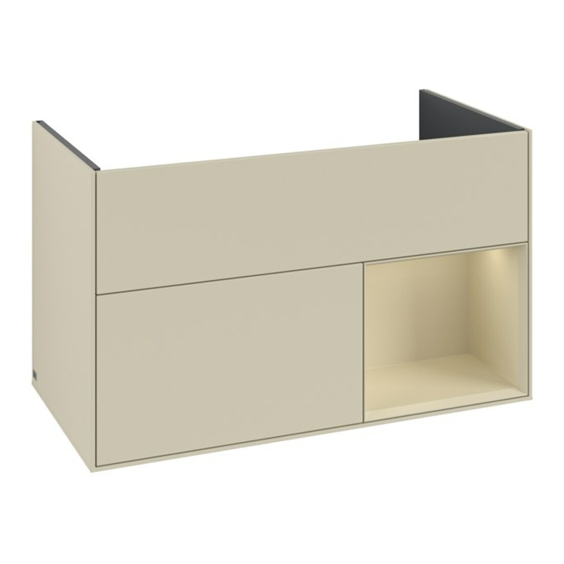 V&B Waschtischunterschrank Finion Reg re si Gr m Lac, si Grey Matt Lacquer