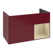 V&B Waschtischunterschrank Finion Reg re si Grey Matt Lacquer, Peony Matt