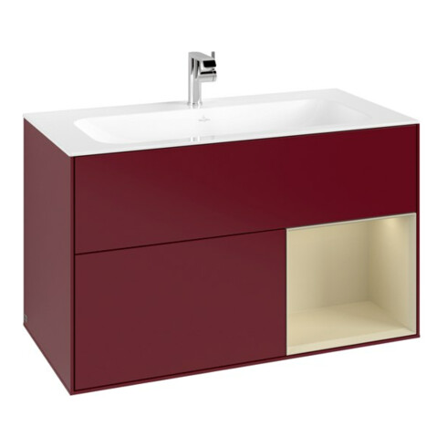 V&B Waschtischunterschrank Finion Reg re si Grey Matt Lacquer, Peony Matt