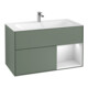 V&B Waschtischunterschrank Finion Reg re wh. m lacquer, Olive Matt Lacquer-1
