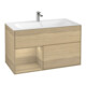 V&B Waschtischunterschrank Finion Regal links Oak Veneer, Oak Veneer-1