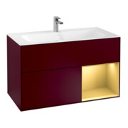 V&B Waschtischunterschrank Finion Regal rechts Gold matt, Peony Matt