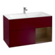 V&B Waschtischunterschrank Finion Regal rechts Walnut veneer, Peony Matt-1