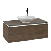 V&B Waschtischunterschrank Legato 100x38x50cm, WT m, m LED, Ariz. Oa