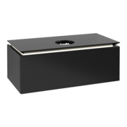 V&B Waschtischunterschrank Legato 100x38x50cm, WT m, m LED, bl ma Lac