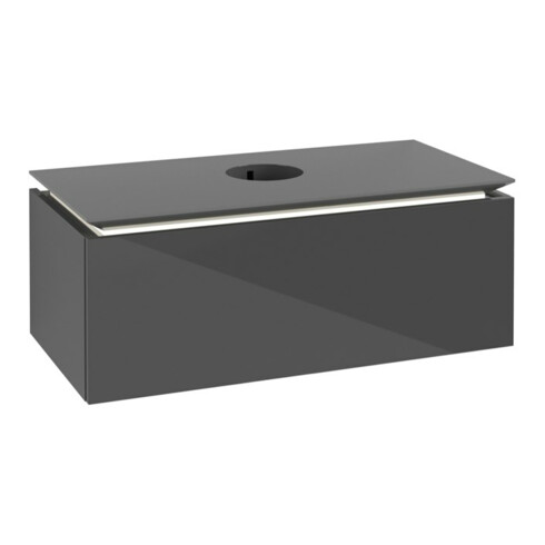 V&B Waschtischunterschrank Legato 100x38x50cm, WT m, m LED, glo Gr