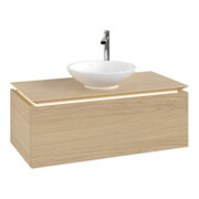 V&B Waschtischunterschrank Legato 100x38x50cm, WT m, m LED, Nord Oa