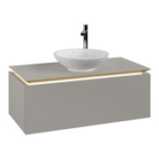 V&B Waschtischunterschrank Legato 100x38x50cm, WT m, m LED, so Gr