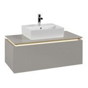 V&B Waschtischunterschrank Legato 100x38x50cm, WT m, m LED, so Gr